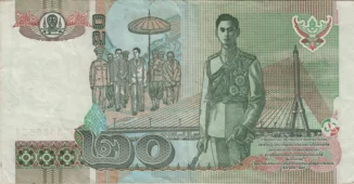 Preview 20 Baht, ๒๕๔๖ (2003) obverse
