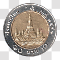 Preview 10 Baht, ๒๕๕๑ (2008) reverse