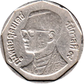 Preview 5 Baht, ๒๕๔๙ (2006) obverse