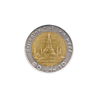 Preview 10 Baht, ๒๕๕๕ (2012) reverse