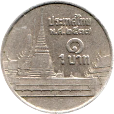 Preview 1 Baht, ๒๕๓๗ (1994) reverse
