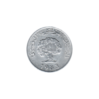 Preview 5 millimes, 1403 (1983) obverse