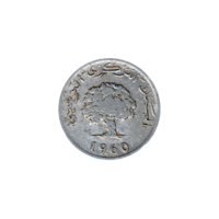 Preview 5 millimes, 1380 (1960) obverse