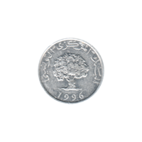 Preview 5 millimes, 1416 (1996) obverse