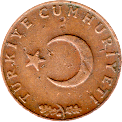 10 kuruş, 1970 Obverse