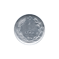 Preview 1 Lira, 1974 reverse