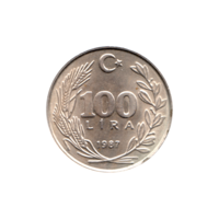 Preview 100 Liras, 1987 reverse