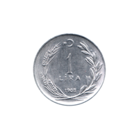 Preview 1 Lira, 1968 reverse