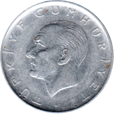 1 Lira, 1965 Obverse