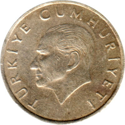 10000 Liras, 1998 Obverse