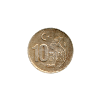 Preview 10000 Liras, 1998 reverse