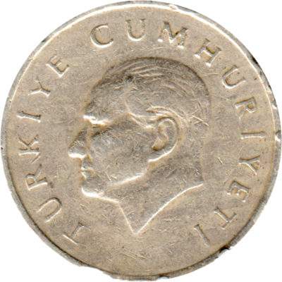 25000 Liras, 1996 Obverse