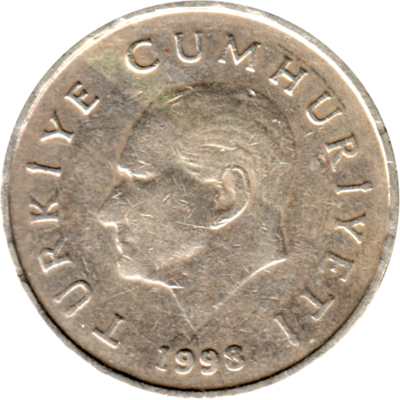 50000 Liras, 1998 Obverse
