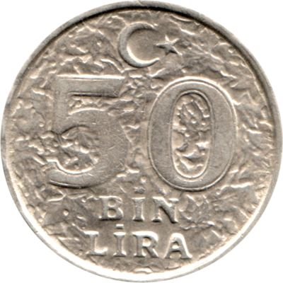 50000 Liras, 2000 Reverse