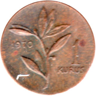 1 kuruş, 1970 Reverse