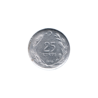 Preview 25 kuruş, 1970 reverse