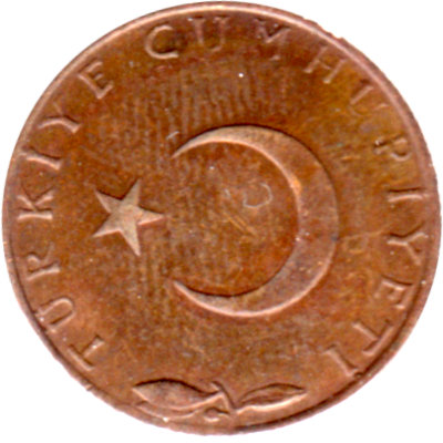 5 kuruş, 1974 Obverse