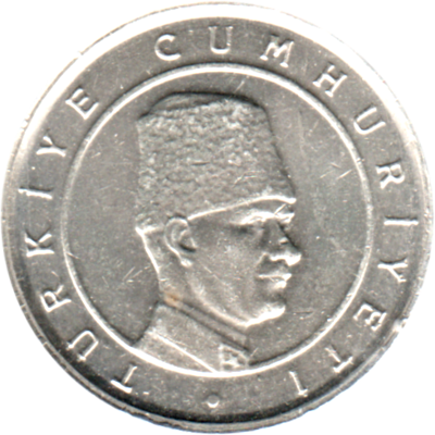 100000 Liras, 2003 Obverse