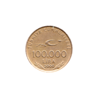 Preview 100000 Liras, 2000 reverse