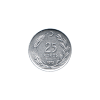Preview 25 kuruş, 1973 reverse