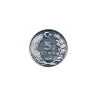 Preview 5 Liras, 1987 reverse