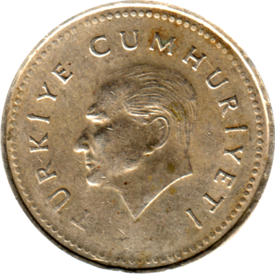 5000 Liras, 1994 Obverse