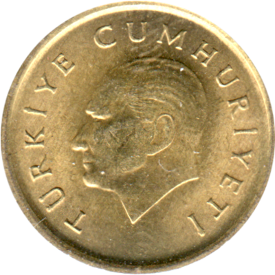 50 Liras, 1990 Obverse