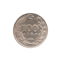 Preview 100 Liras, 1986 reverse