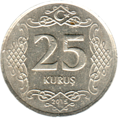 25 kuruş, 2015 Reverse