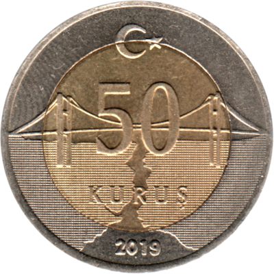 50 kuruş, 2019 Reverse