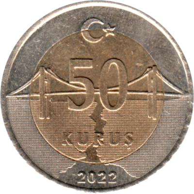 50 kuruş, 2022 Reverse