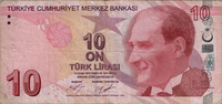 Preview 10 Liras, 2009 obverse