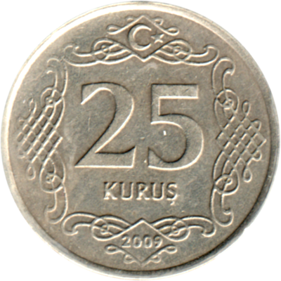 25 kuruş, 2009 Reverse