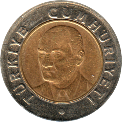 1 Lira, 2005 Obverse