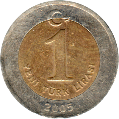 1 Lira, 2005 Reverse