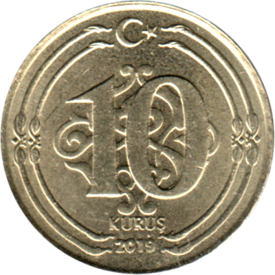 10 kuruş, 2019 Reverse
