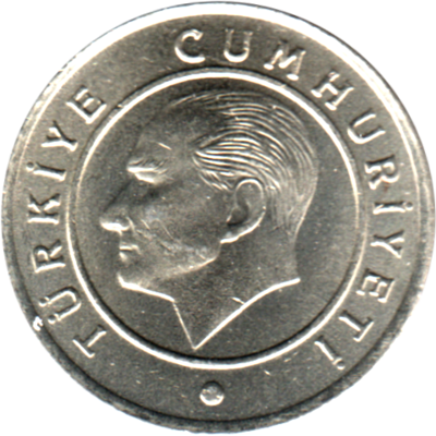 25 kuruş, 2019 Obverse