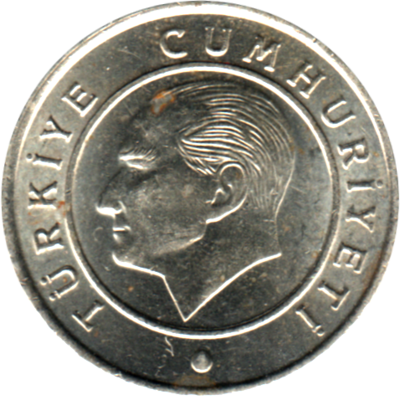 25 kuruş, 2017 Obverse