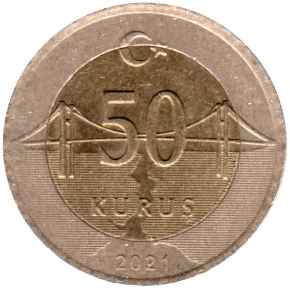 50 kuruş, 2021 Reverse
