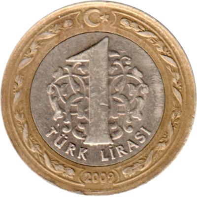 1 Lira, 2009 Reverse