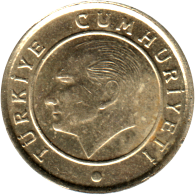 10 kuruş, 2015 Obverse