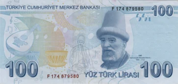 Preview 100 Liras, 2009 reverse