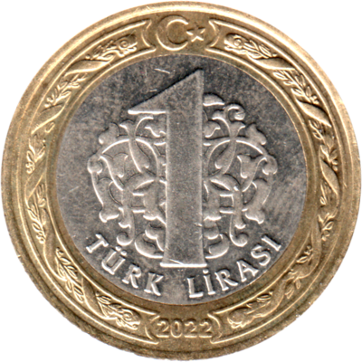 1 Lira, 2022 Reverse