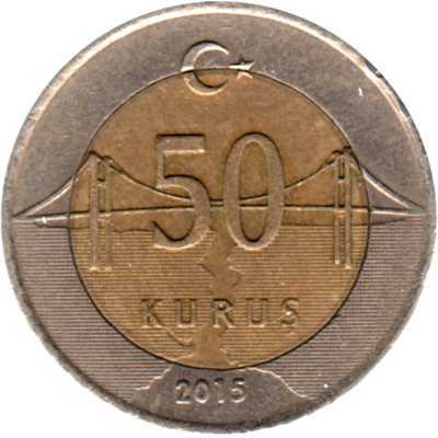 50 kuruş, 2015 Reverse