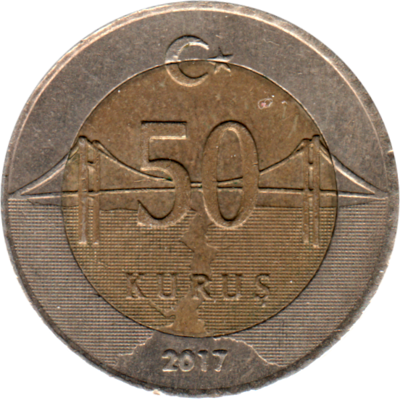 50 kuruş, 2017 Reverse