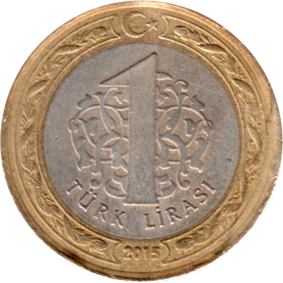 1 Lira, 2015 Reverse