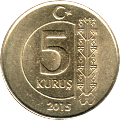 5 kuruş, 2015 Reverse