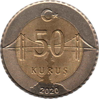 50 kuruş, 2020 Reverse
