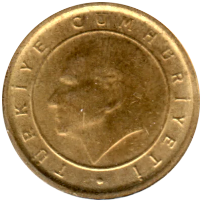 1 kuruş, 2005 Obverse
