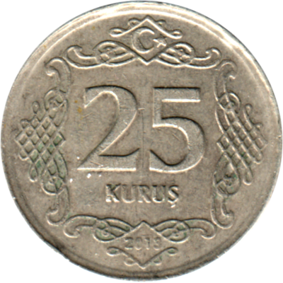 25 kuruş, 2013 Reverse
